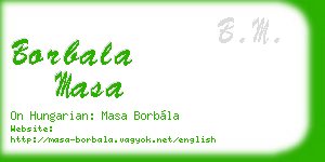 borbala masa business card